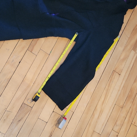 Laura Plus Elegant Black Double-Breasted Pea Coat 50% Wool - Picture 10 of 15